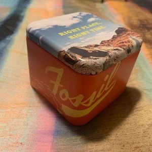 2xFossil Watch Tin